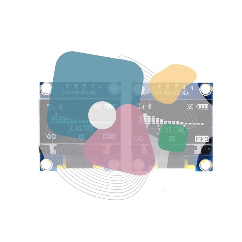 1Pc DIYUSER 0.96 Inch SSD1306 OLED Display 128x64 IIC I2C Serial LCD Screen With White Blue Yellow Colors