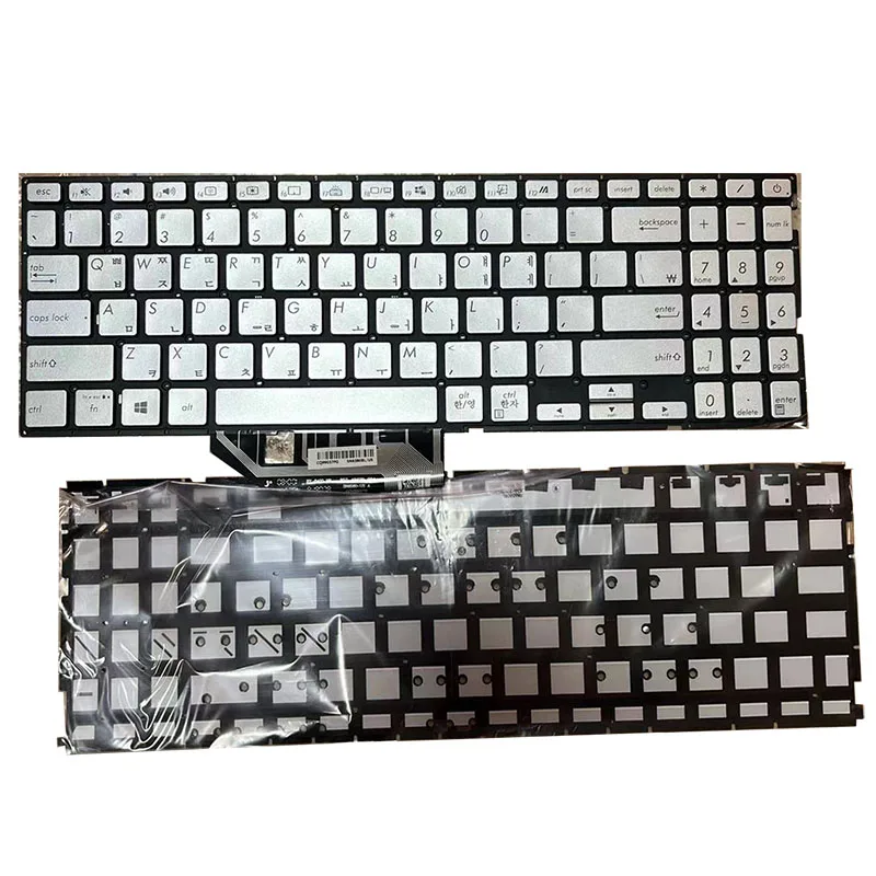 

New Korean For Asus S532Fa s532F X532 Laptop Keyboard Backlit Silver