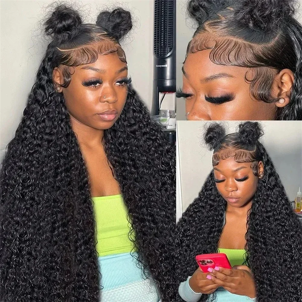 

13x6 HD Lace Deep Wave Frontal Wig 360 Curly Human Hair Wig Loose Water Wave 13x4 HD Lace Front Wigs 7x6 Wear And Go Lace Wig