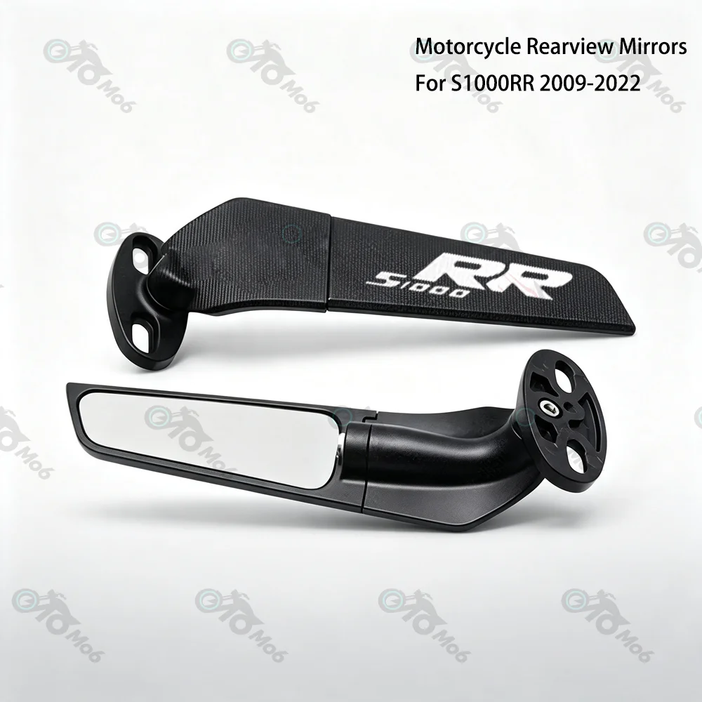 For  K1200S S1000RR S1000 S 1000 RR 1000RR HP2 Sport HP4 Motorcycle Mirror Modified Wind Wing Rotating Rearview Mirrors