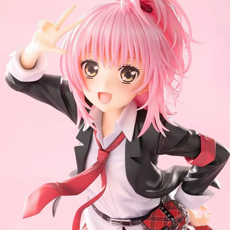 Neue Shugo Chara Hinamori Amu Anime PVC-Figur Statue 2D Schönes Mädchen Desktop-Dekoration Anime Sammlerstück Deko-Geschenk Spielzeug