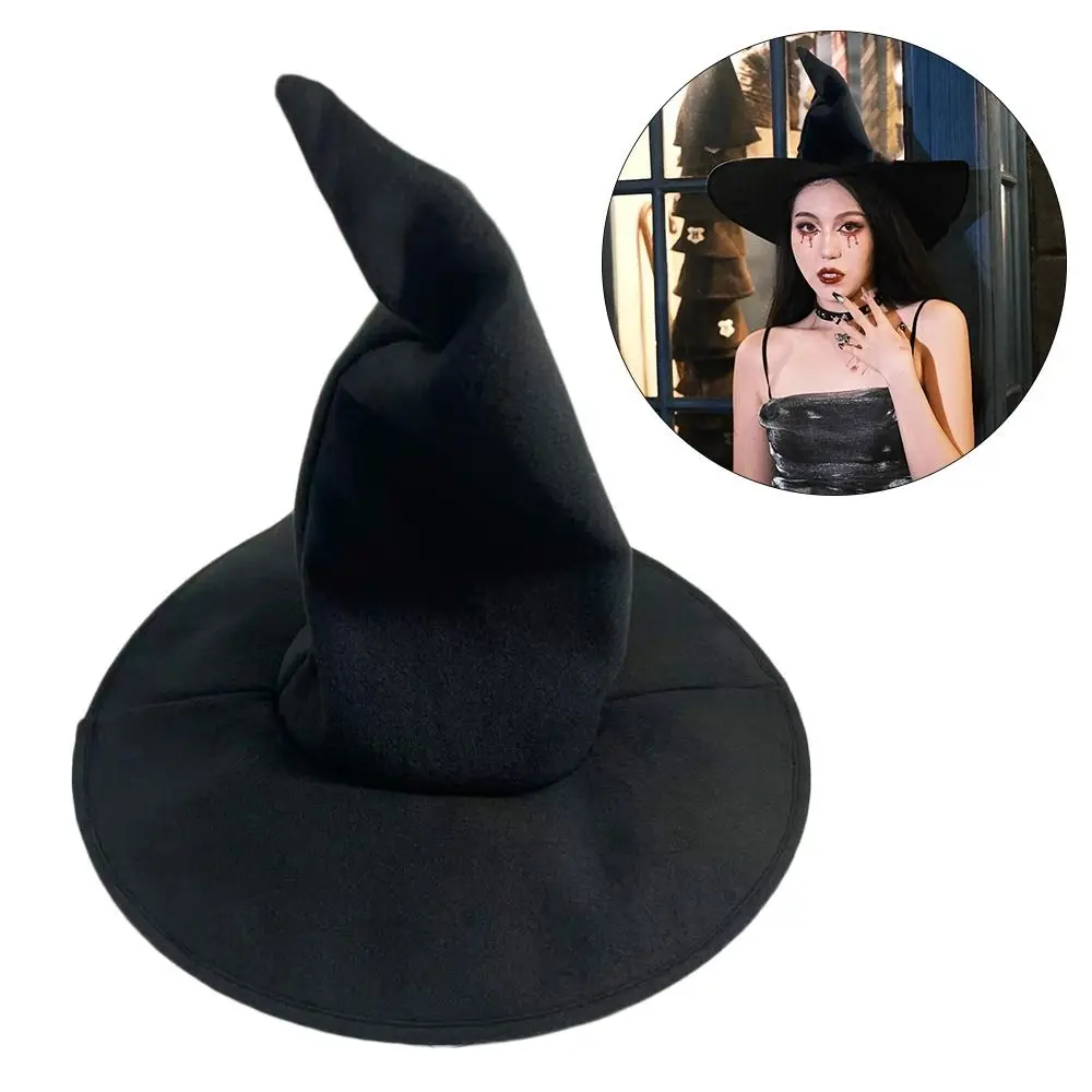 Fashion Party Halloween Sorcerer Hat Portable Vintage Magic Academy Cap Witch Hat