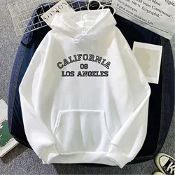 Oversize White Hoodies With Pocket Spring Fall Long Sleeve Pullovers Sweater y2k Letter Print Streetwear Clothes Sudaderas Mujer