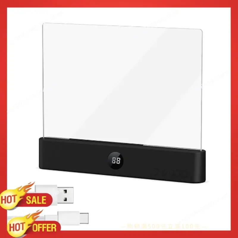 B47C Buchleuchte, dimmbare Panel-Plattenlampe zum Lernen, Vorlesen, Eingeladen in der Nacht, Schwarz