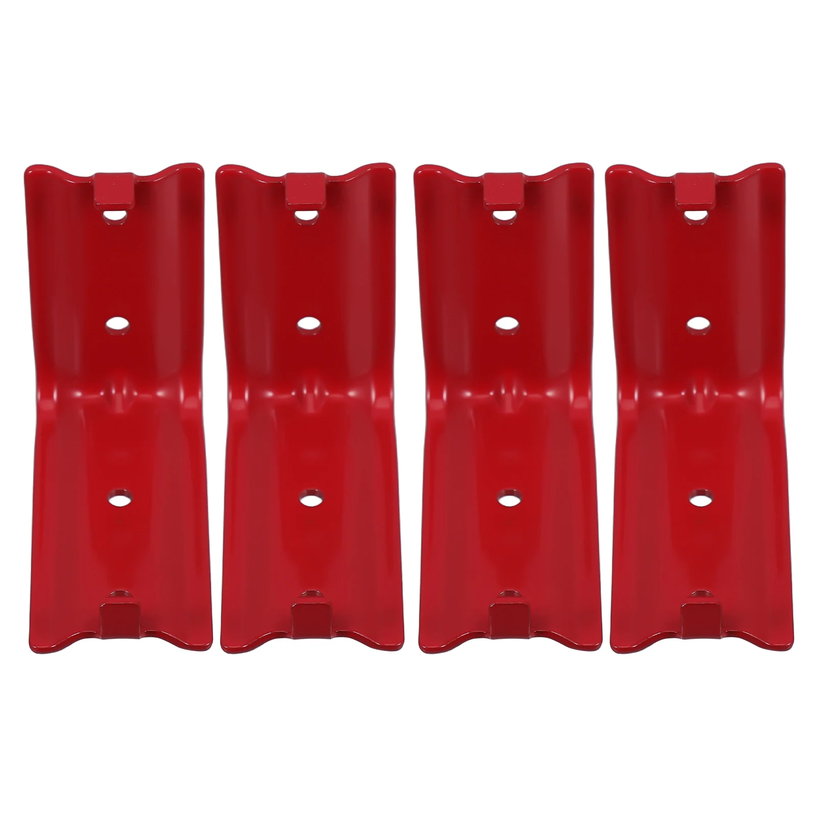 

4 set Fire Extinguisher Hooks Wall Mount Bracket Dry Powder Red Brackets Heavy Duty Dual Head Metal Hook Car Vehicle Hardware