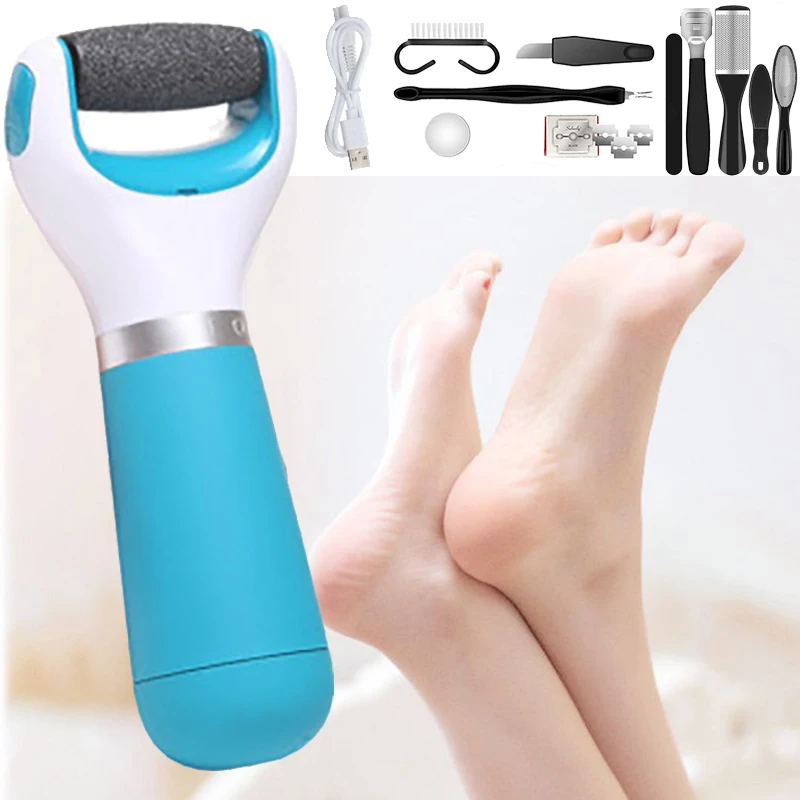 

Pedicure Machines Electric Foot File Grinder Heel File Grinding Exfoliator Remover Calluses Dead Skin Foot Care Tool USB Charger