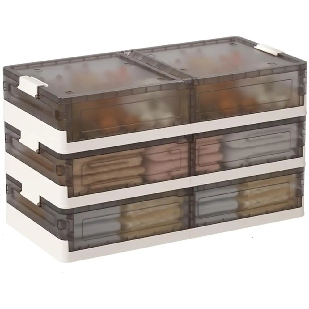 

Under Bed Storage Containers - 3Pack, Stackable Under Bed Rolling Storage Plastic Containers, 11.5Gal Storage Bins With Wheels,