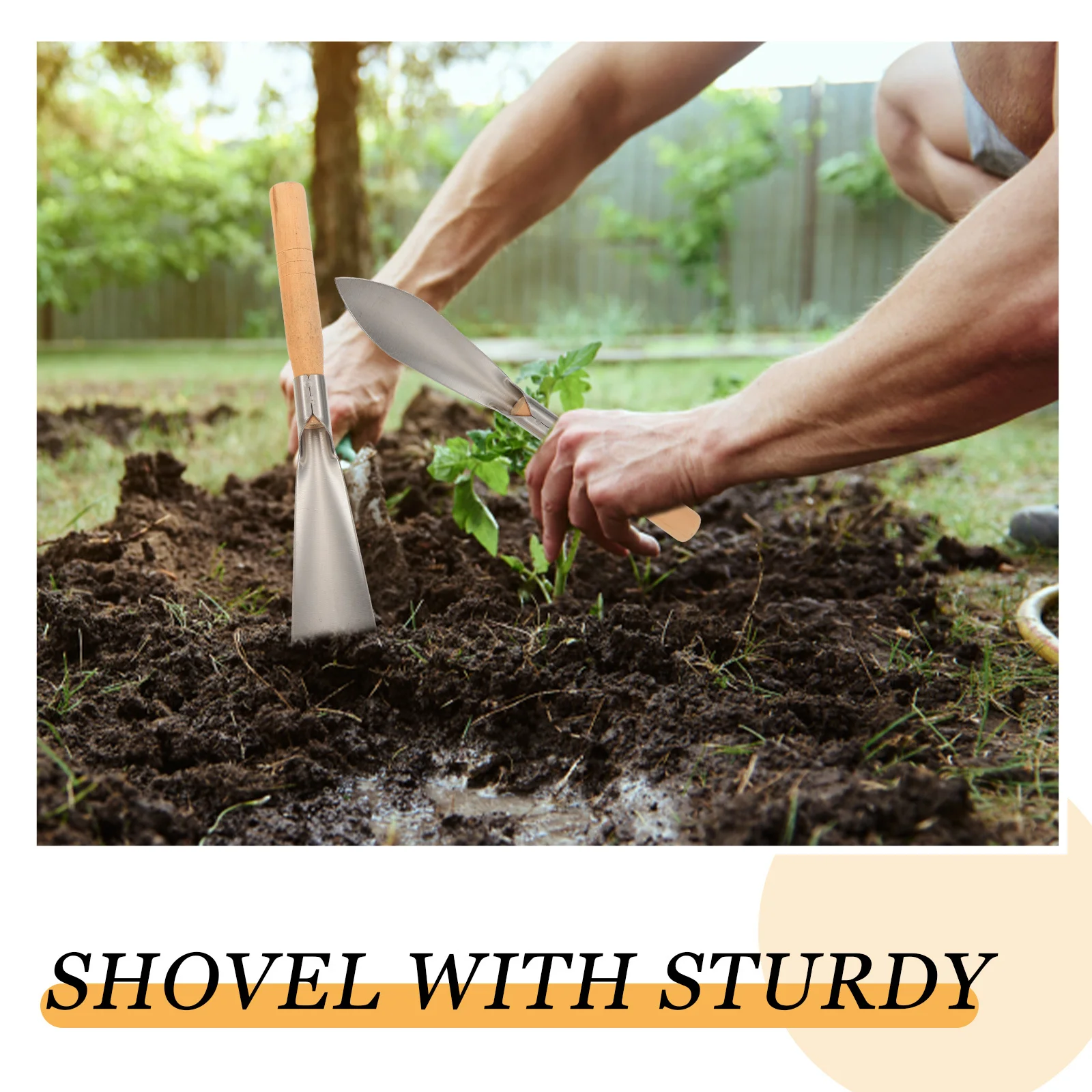 2 قطعة مجرفة حديقة الفولاذ المقاوم للصدأ زرع لزراعة الزهور إزالة الأعشاب الضارة ساحة التربة المزارع مجرفة اليد البستنة في الهواء الطلق