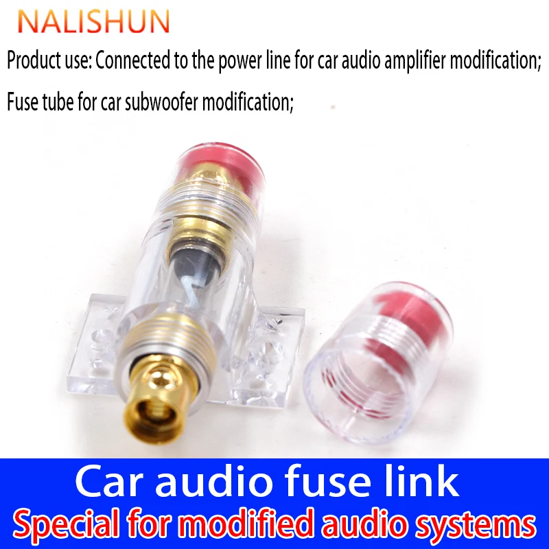Auto-Audio-Inline-Sicherungshalter 20A 30A 40A 50A 60A 80A 100A Schutzschalter für Auto-Stereoanlagen, Subwoofer, Verstärker, Nachrüstzubehör