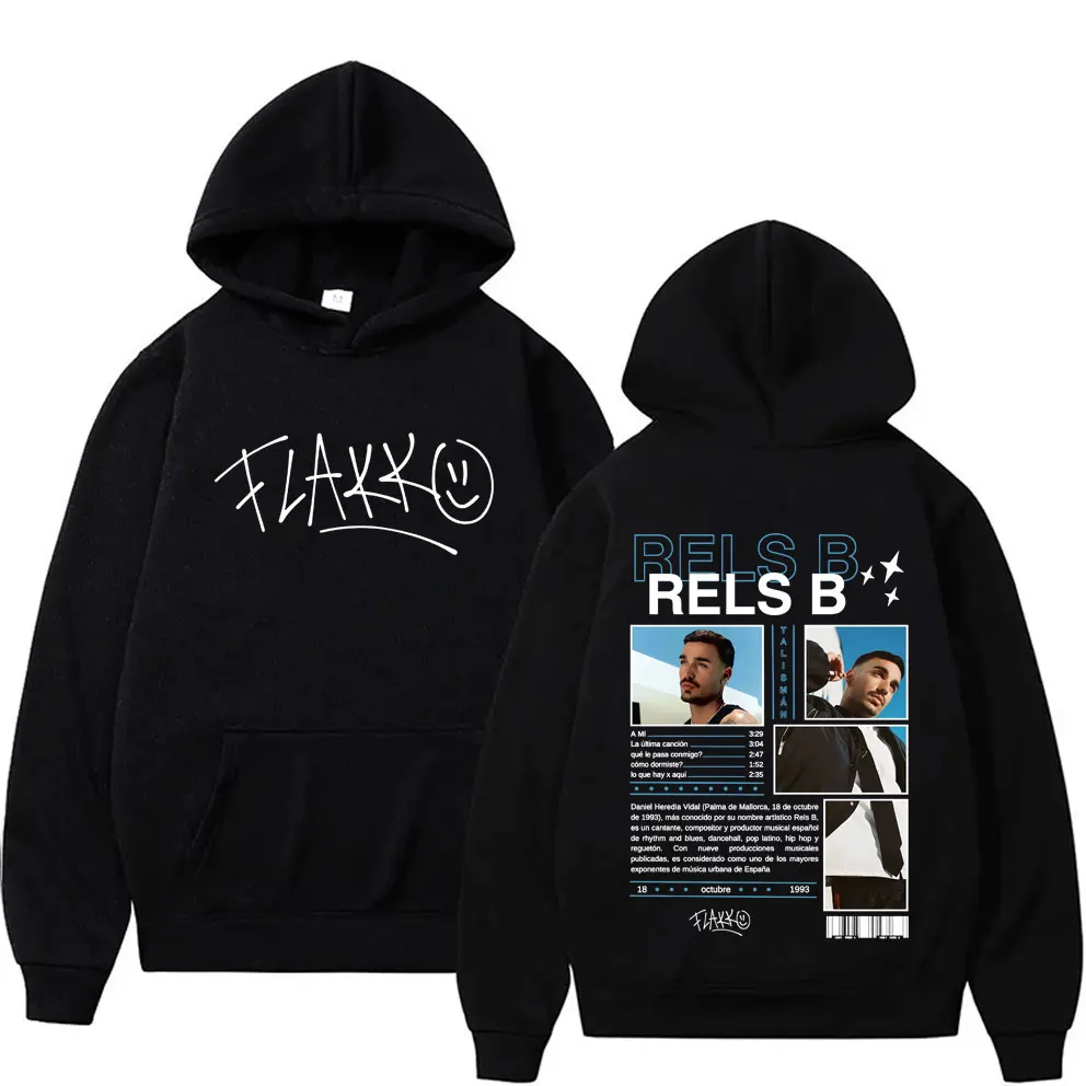 

Rapper Rels B Graphic Print Hoodie Men Women Hip Hop Fashion Pop Music Streetwear Male Casual Vintage Oversized Pullover Hoodies