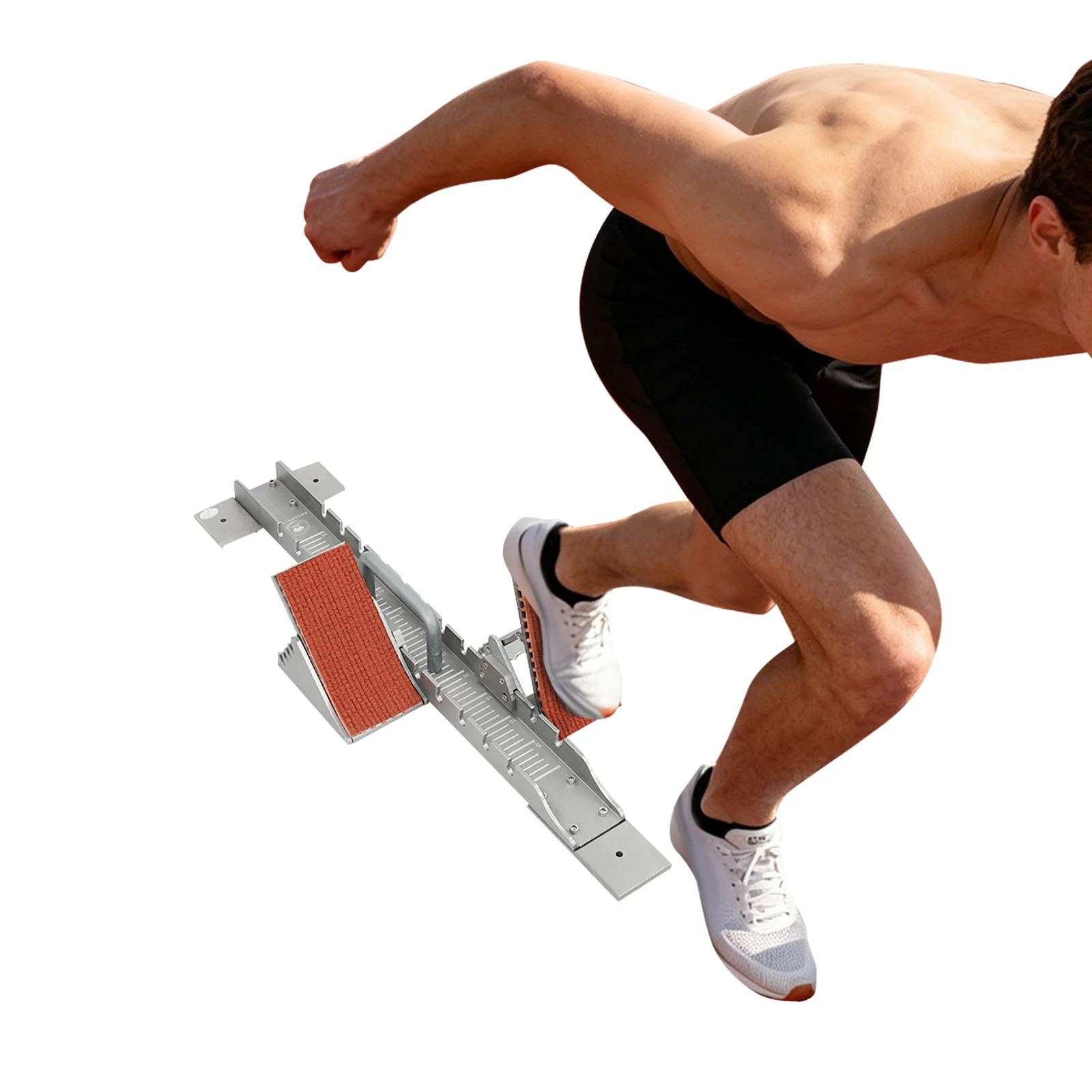 Adjustable Running Track Block, Sprint Starting Block, Provides Foot Support for Runners At The Start Of Track and Field Competitions