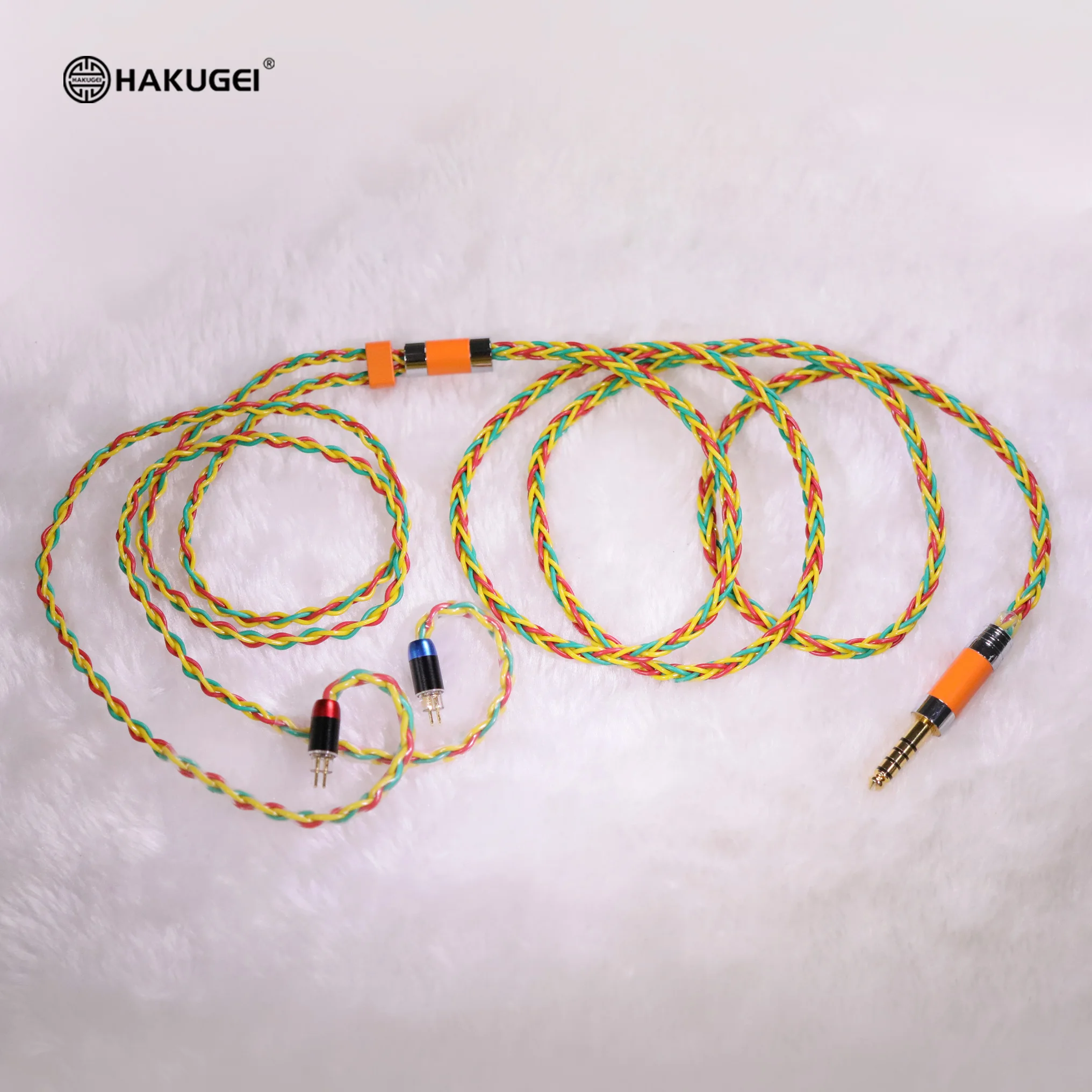 HAKUGEI رائحة الأرز. كابل سماعة أذن عالي النقاء OFC hifi 3.5 4.4 mmcx 0.78 qdc لتقوم بها بنفسك