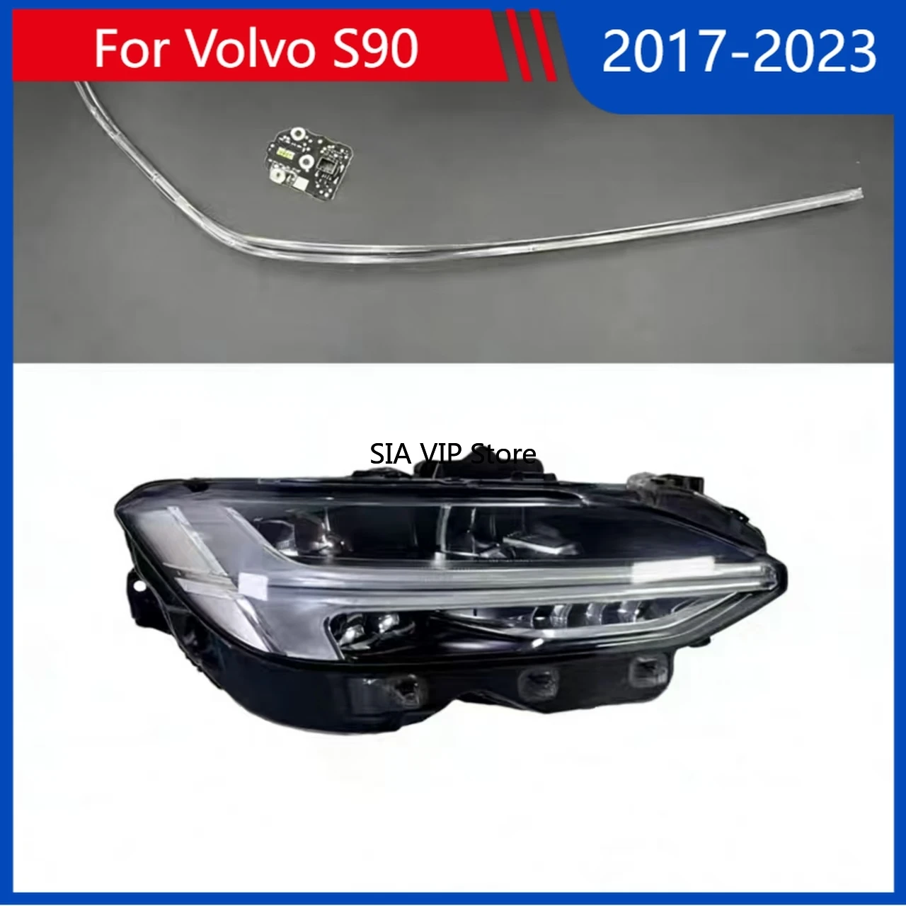 

Suitable For Volvo S90 2017-2023 Daytime Running Light Guide Tube Strip chip Car DRL Light Guide Strip Angel Eye White Ballast