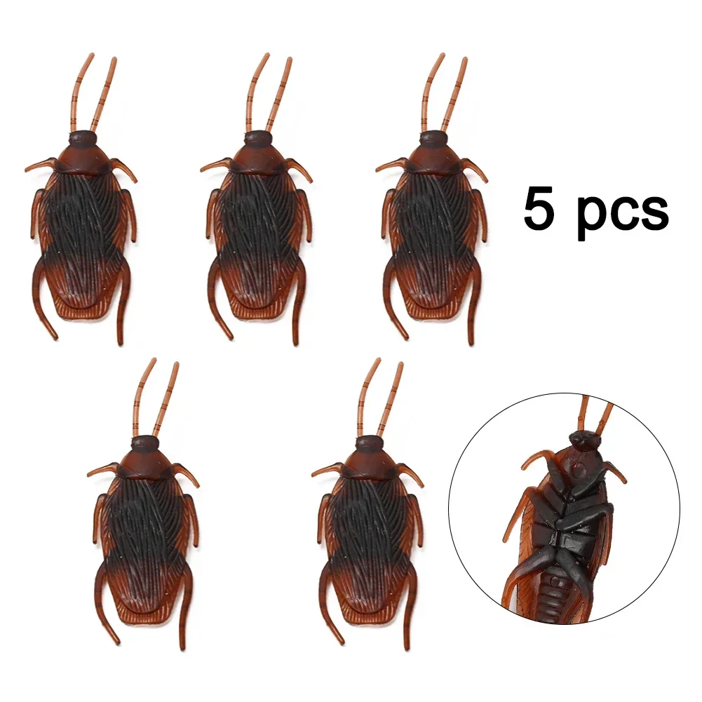 High Quality Prank Cockroaches Prank 5/10pcs 6cm X 2cm Smelless Trick Cockroaches Cockroaches Toy Eco Friendly