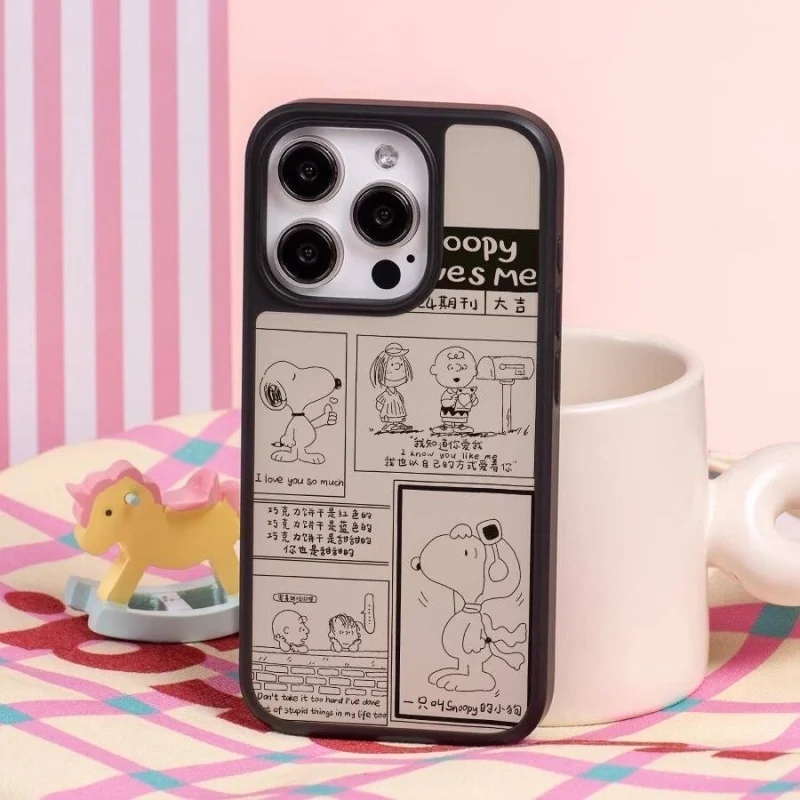 

3D comic Cute illustration Snoopy pohone Case For iPhone 17 16 15 14 13 12 11 Pro Max Plus Air Funny Snoopy shockproof Cover