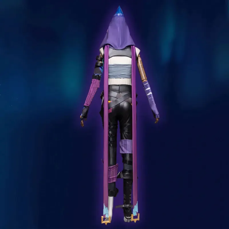 Zizi 2025 Game LoL Косплей Костюм Arcane Season 2 Fractured Jinx Powder Uniform Синий Парик Женщина Мужчины Хэллоуин Вечерние Наряды