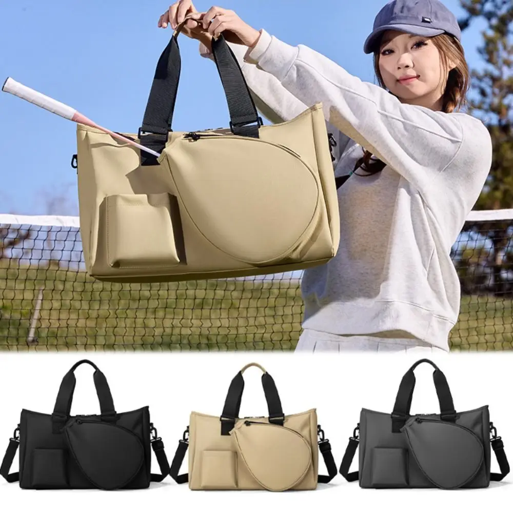 

Сумка для бадминтонных ракеток большой вместимости, многофункциональная сумка для фитнеса с несколькими карманами, водонепроницаемая сумка через плечо для бадминтона