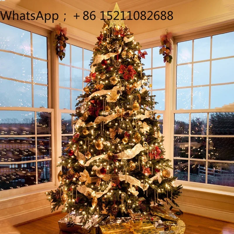 SCY Christmas luxury home ornaments shopping mall encryption large Christmas tree decoration