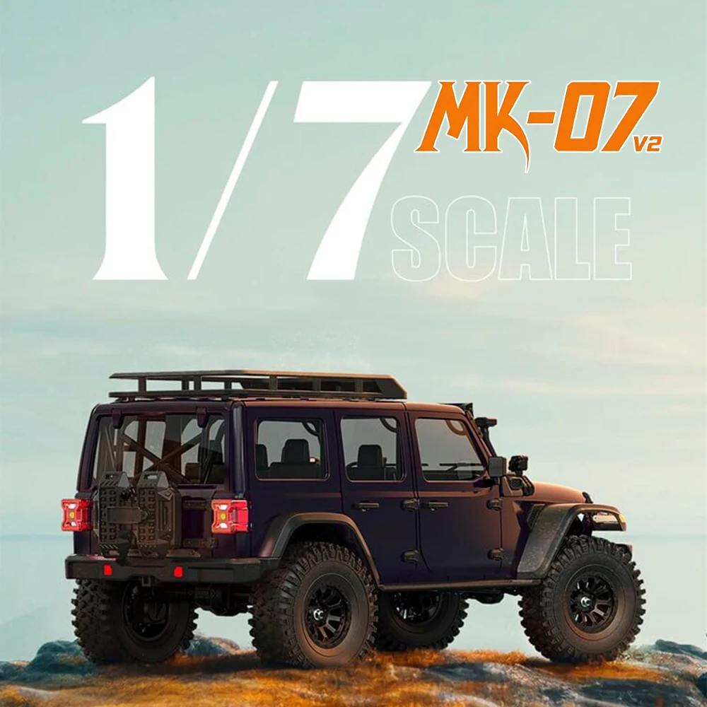 

RLAARLO Croboll MK07 V2 Brushless 1/7 RC Electric Remote Control Model Car Rock Crawler 4WD RTR Adult Children's Toys