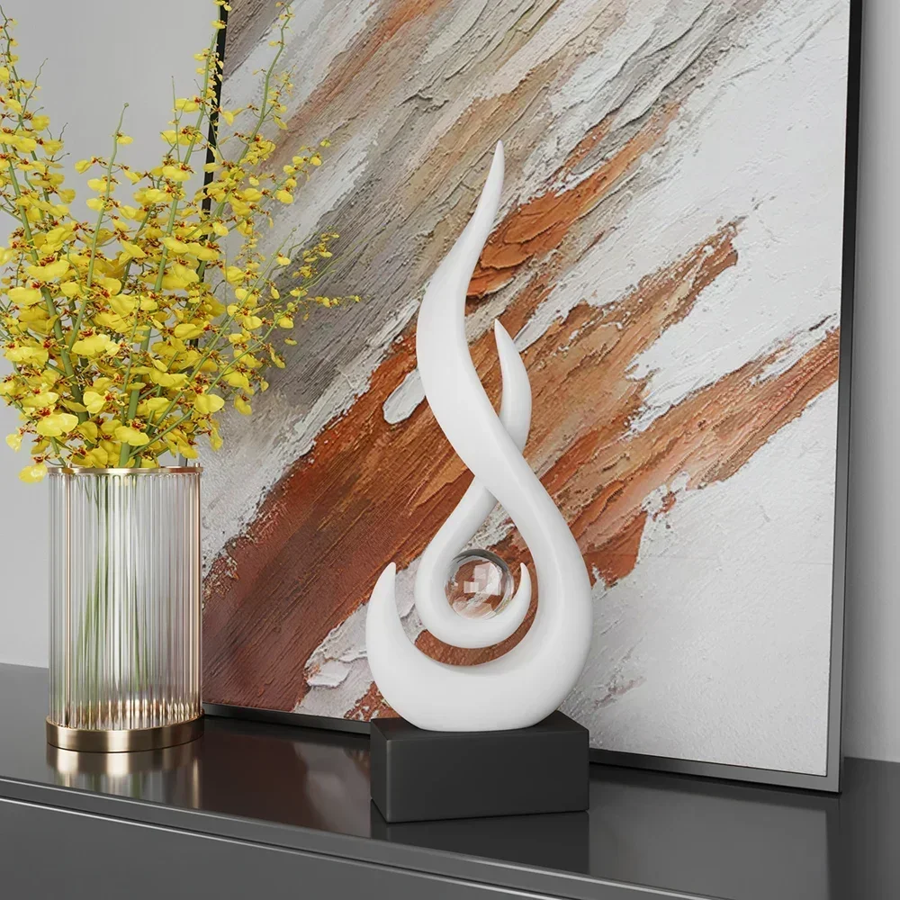 Creative Living Room Decoration Abstract Sculpture Ceramic Statue Home Decoration Accessories Home Decor Bookshelf Decor Gift