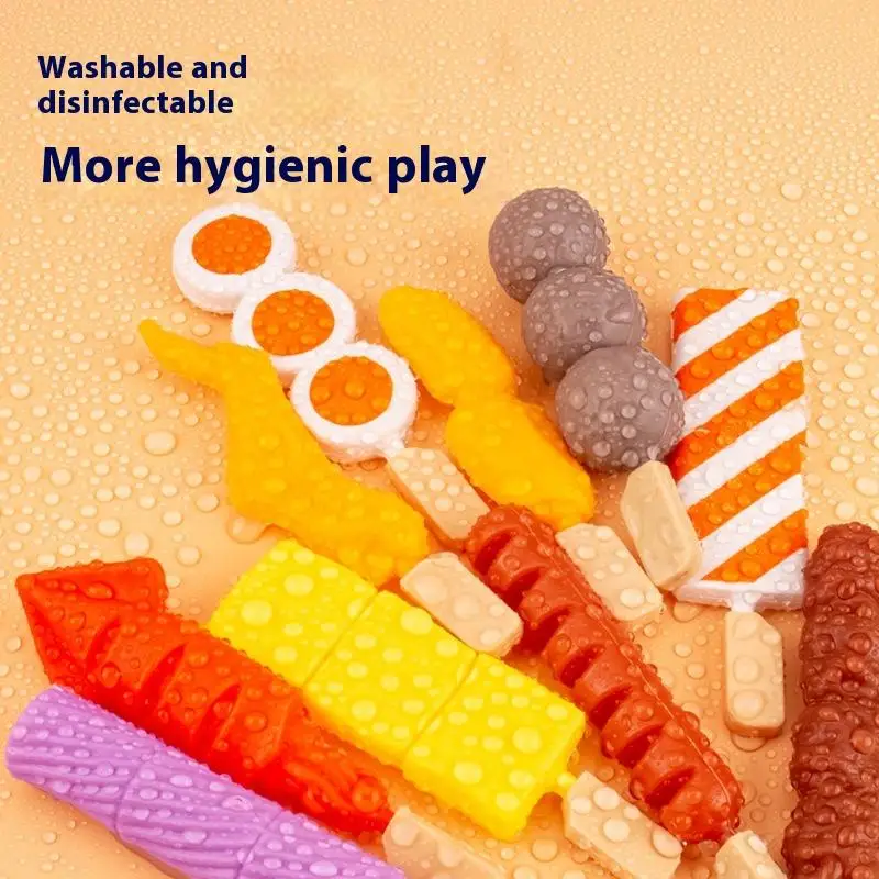 Kit de barbecue pour enfants, mini ustensiles de cuisine de simulation de nourriture, cadeau de Noël parfait pour les enfants