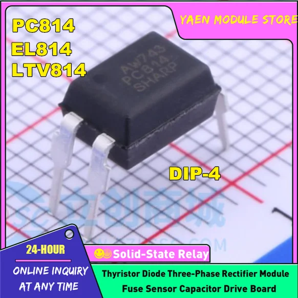 50PCS/LOT PC814 PC814A EL814 EL814A LTV814 LTV814A SOP DIP NEW ORIGINAL OptoCoupler IN STOCK