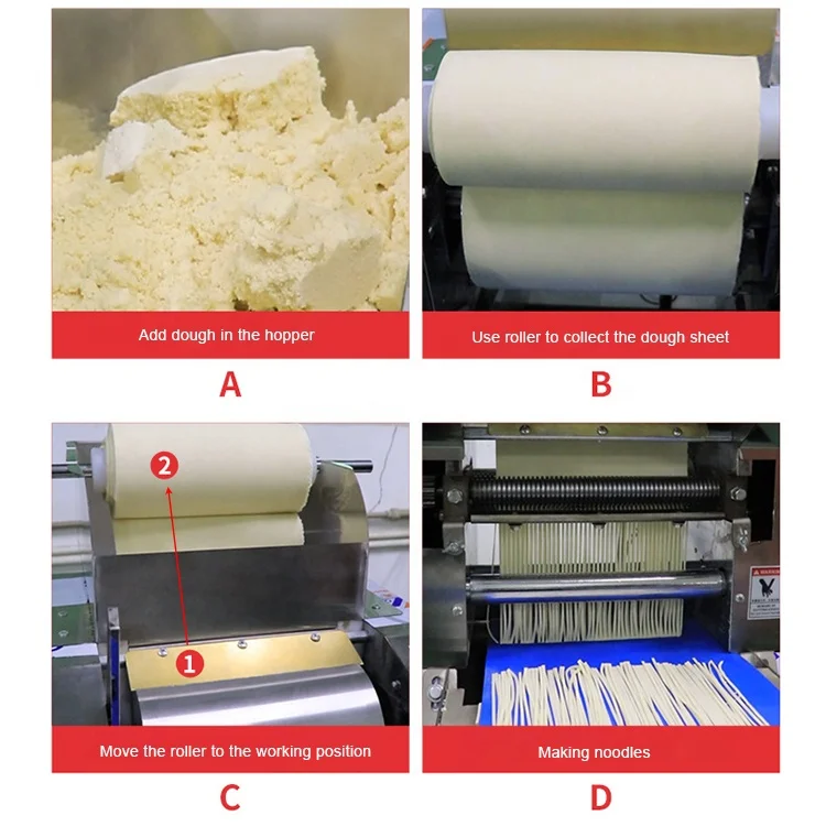 業務用レストラン麺機 パスタラーメン生地麺製造機 切断機能付き麺製造機