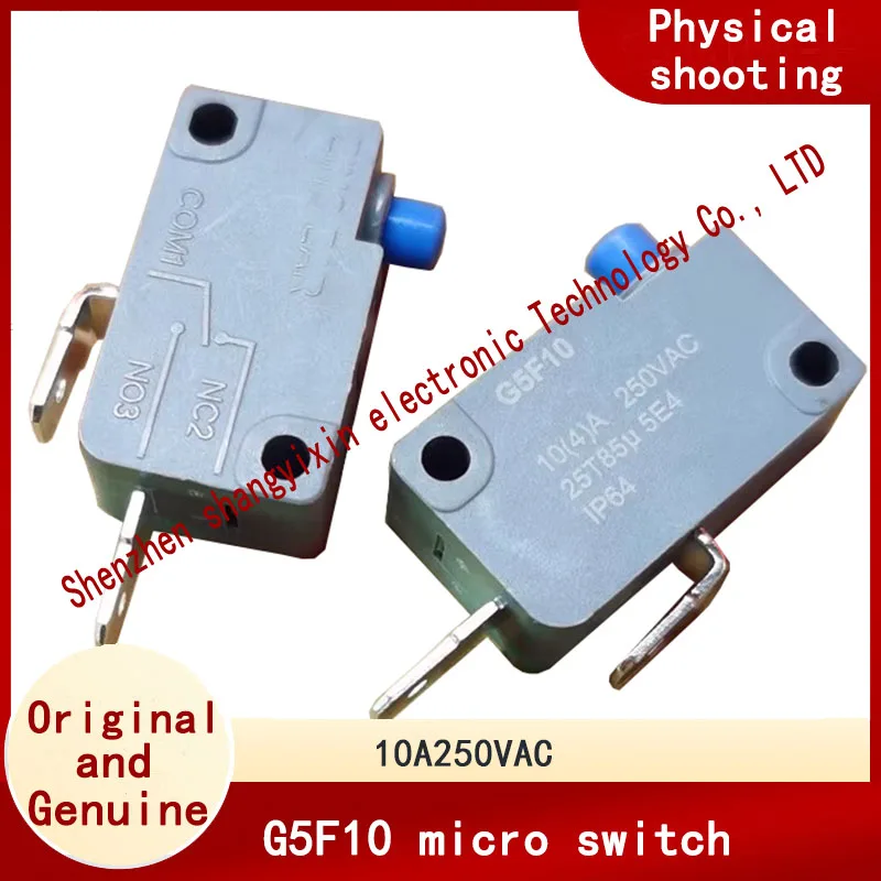 Normally open 2-pin G5F10-0C stroke limit microswitch 10A250VAC dust and moisture proof