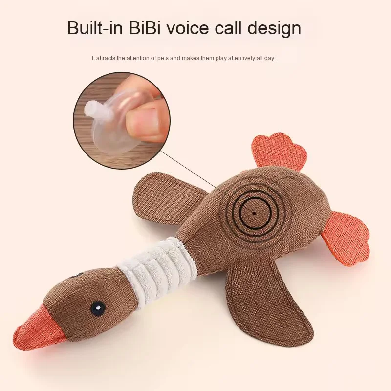 Squeaky Plush Dog Toys Durable Chew Toys Realistic Stuffed Doll Safe Non Toxic Teething Toy Interactive Self Play Boredom Relief