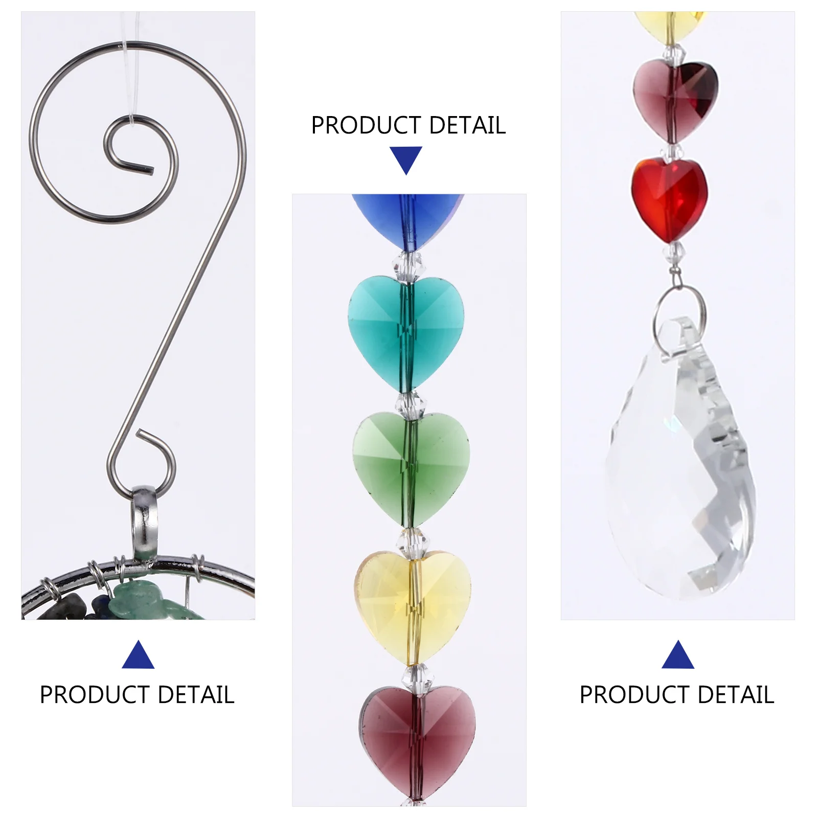 

Heart Crystal Ball Prisms Pendant Hanging Suncatcher Home Decor Window Curtain Light Reflection Crystal Ball Prisms