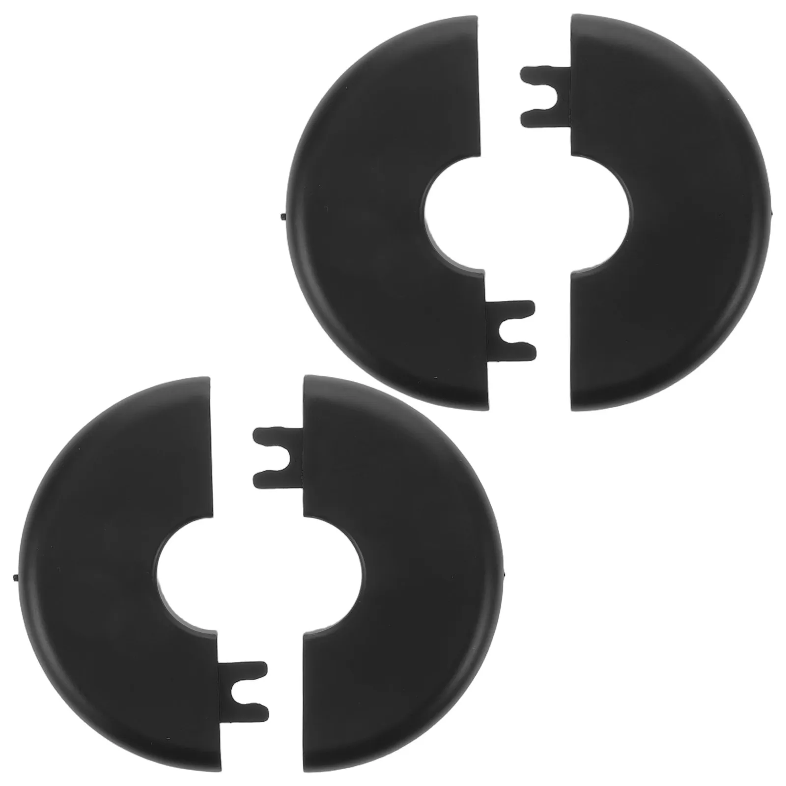 2Pcs Plastic Wall Hole Cover Cap Round Decorative Pipe Cover for Plumbing Flange Radiator Shower Water Faucet Wall Mount