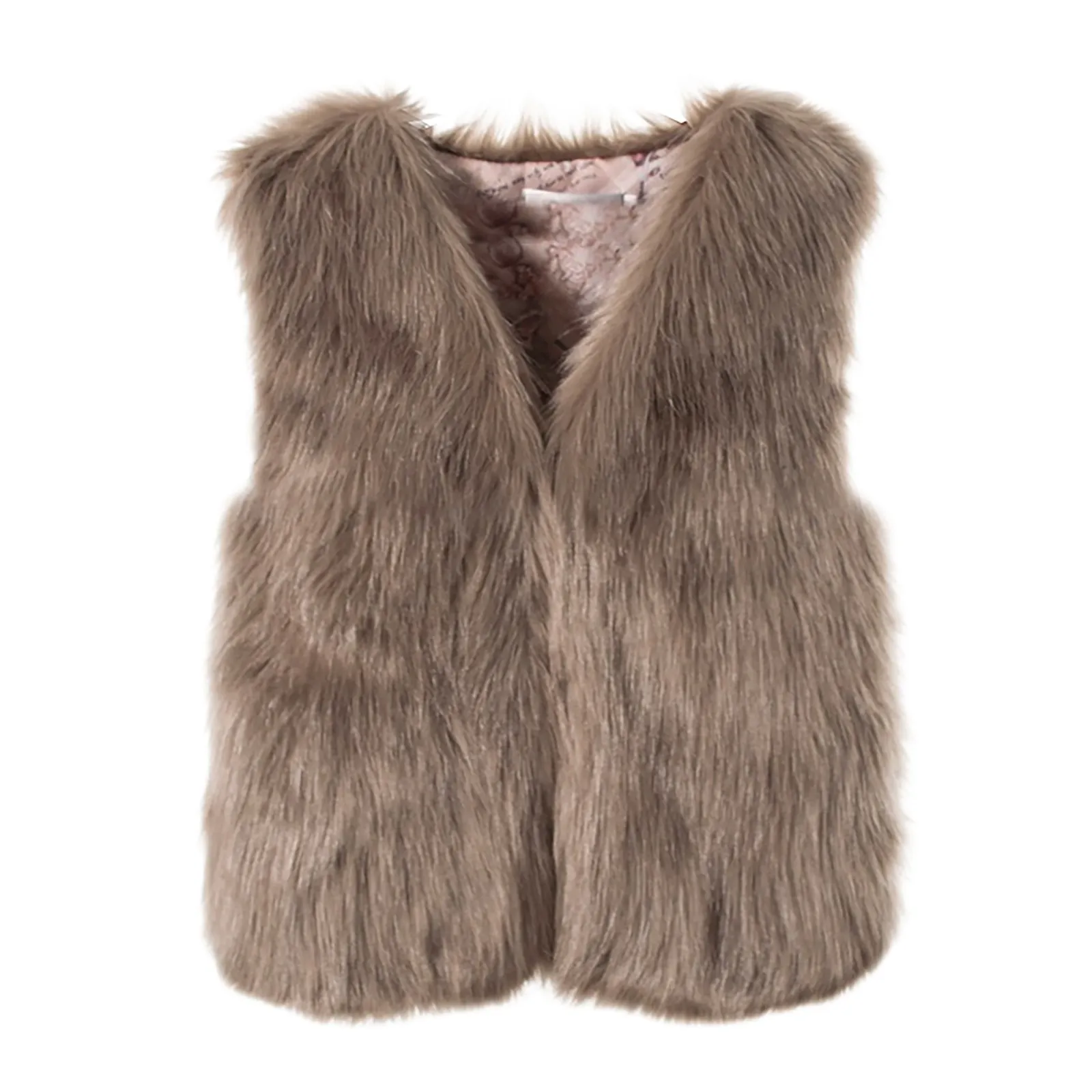 

Womens Fur Vest New Female Waistcoat Faux Fox Fur Overcoat Winter Jacket For Women Thickened Warm Sleeveless Outwear Top