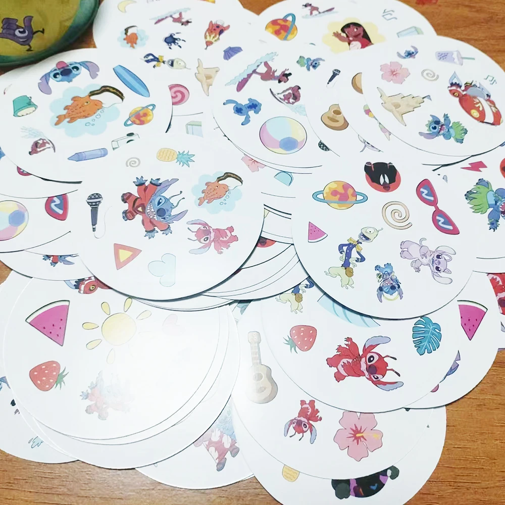 ديزني غرزة صندوق حديد بطاقة وصول جديدة ورق مقوى لعبة 2 إلى 8 لاعب العطلات العائلية التخييم عيد الميلاد والهالوين هدايا الاطفال #3