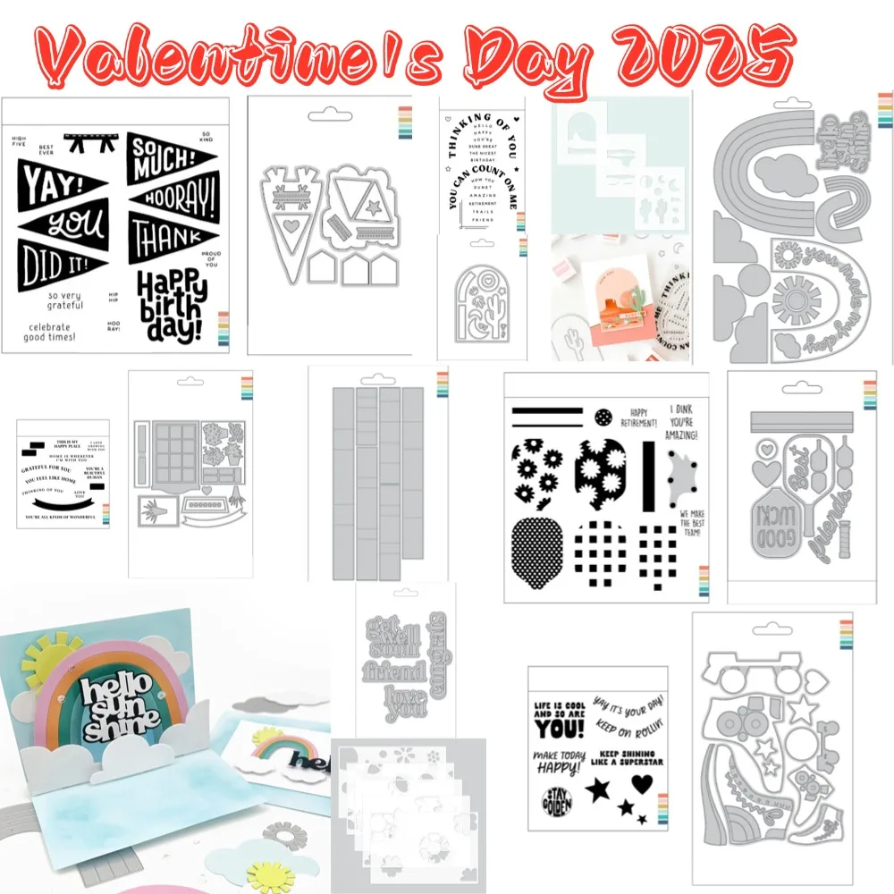 

2025 Valentine's Metal Cutting Dies DIY Roll With It Bundle Scrapbooking Crafts Maker Photo Album Template Handmade Decoration