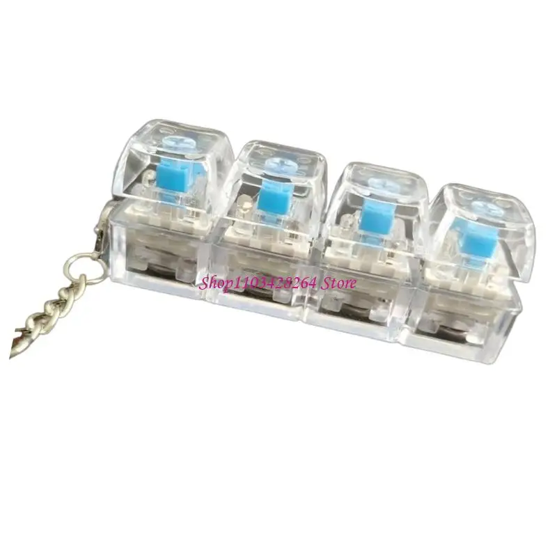 

Pocket Sized 4 Anti Stress Keychain Office Device With Shaped Design For Attention Improvement On The Go