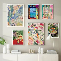 Vintage Abstract Henri Matisse Flower Series Artwork Poster Canvas Painting Landscape Wall Art Pictures Home Decor Cuadros