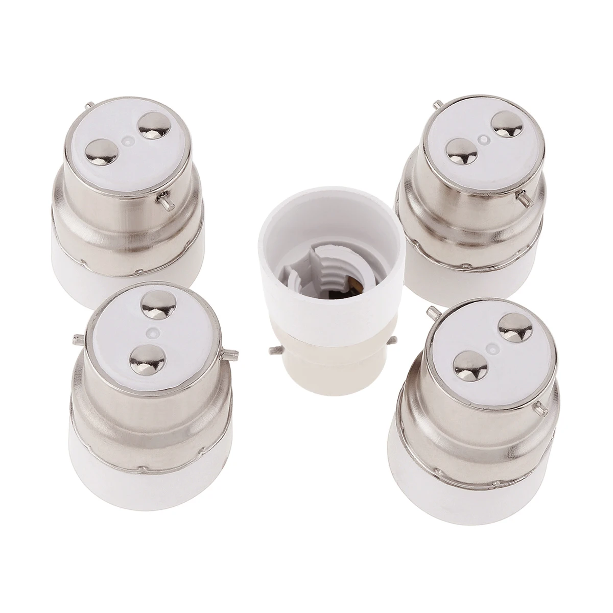 5pcs/lot Universal B22 to E14 High Temperature Resistant LED Bulb Base Adapter Light Converter Lamp Socket Holder