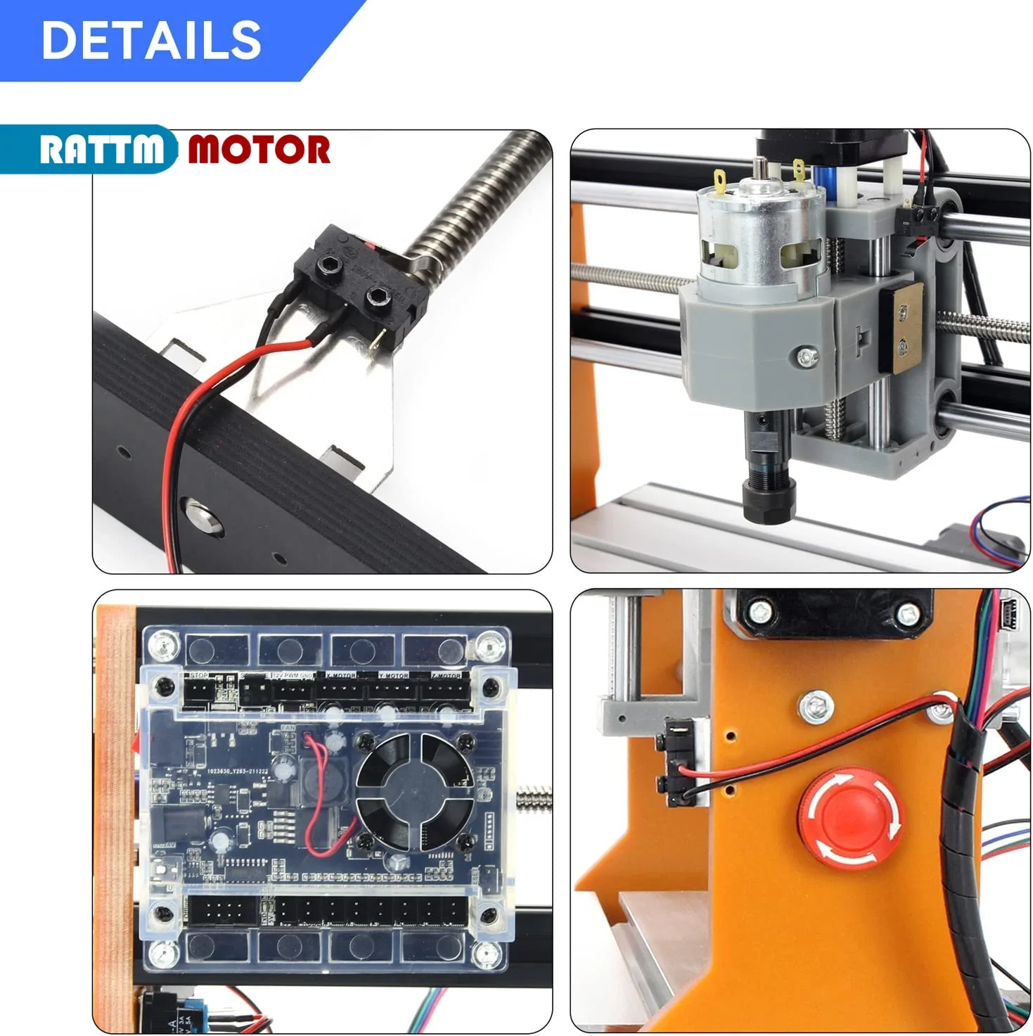 3018 Pro Orange 3 Axis GRBL Control DIY CNC Router Machine CNC Wood Cutting Router Laser Engraving Machine