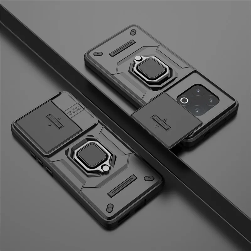

For iQOO 13 Cover For Vivo iQOO 13 5G Case 6.82 inch Lens Push window Armor Holder Magnetic Shockproof Protective Bumper