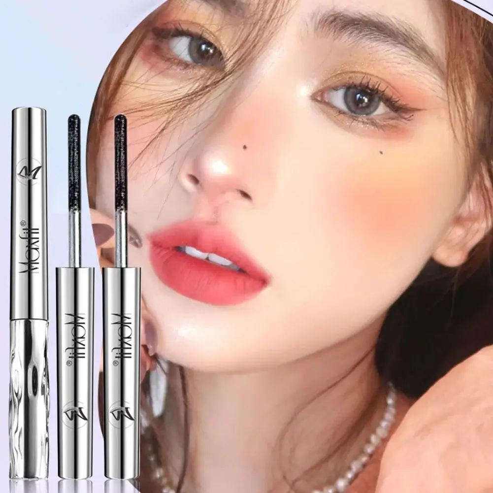 Mascara en Tube d'acier, apprêt pour cils, sans taches, imperméable, Dense, Extension de cils, Agrandir les yeux, applicateur