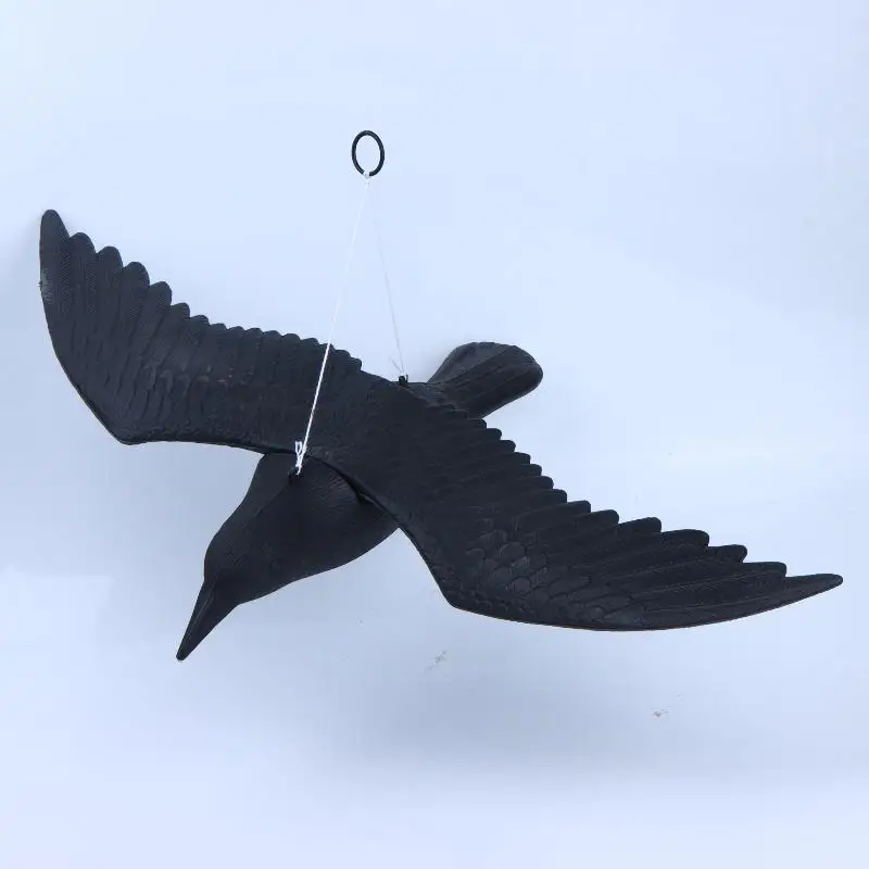 Simulation Crow Black Raven Bird Repellent Natural Pest Control Pigeon Repellent Raven Prop Scary Decoration Party Supplies