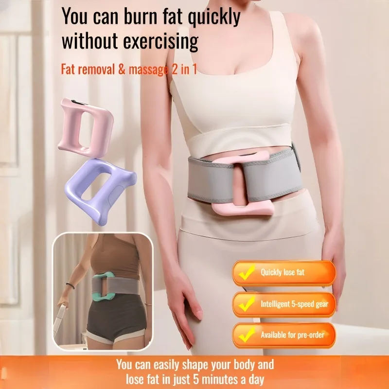 Anello Massaggiante Vibrante, Stimolatore Muscolare per Fitness e Yoga, Ricaricabile, Brucia Grassi Rapido, Attrezzatura Portatile per Allenamento in Palestra e a Casa