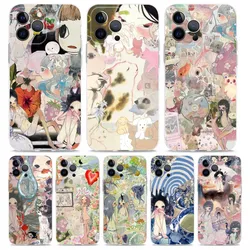 Aya Takano Japanese painter Phone Case For iPhone 15,14,13,12,11 Plus,Pro,Max,XR,XS,X,7,8 Plus,SE,Mini Transparent Shell