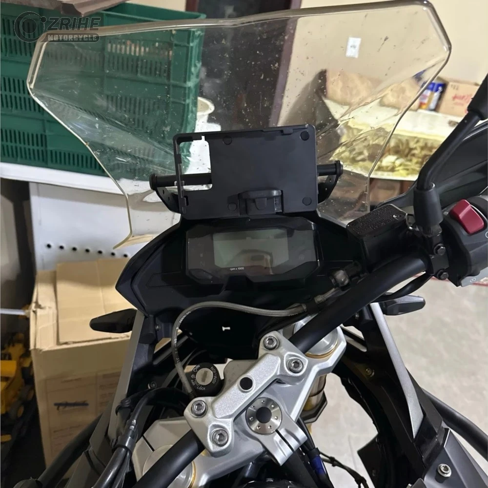 For Honda VFR1200X XL750 TRANSALP XL 1000 V Varadero 2012-2025 2026 USB Charger Mobile Phone Holder Stand Navigation Bracket