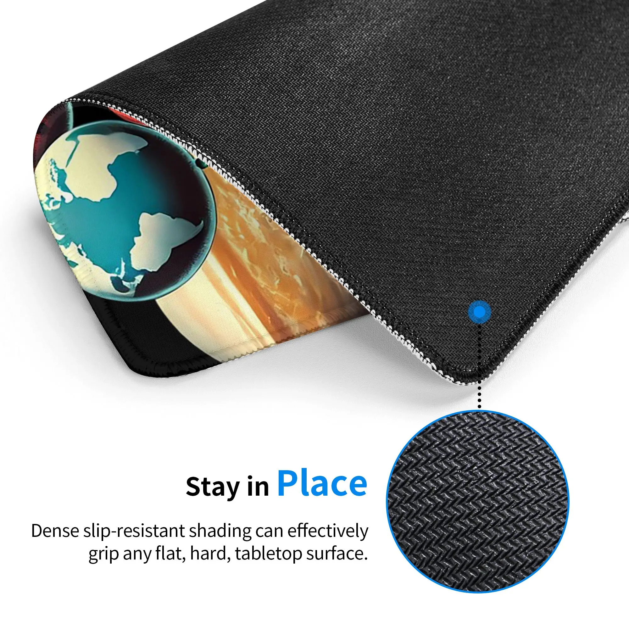 Astronaut And Balloon In Space Mouse Pad Computer Keyboard Mouse Mat Gamer PC Laptop Desk Mat Office Accessories Table Mats