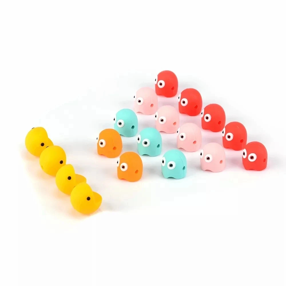 5PCS New Ghost Bead Baby Teething Silicone Beads BPA Free DIY Silicone Toy Food Grade Baby Accessories Pacifier Chain