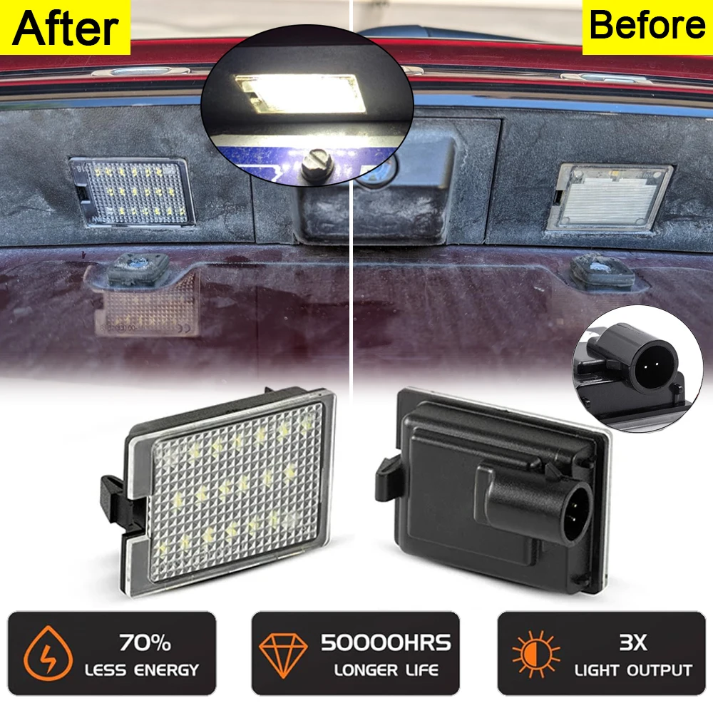 Luce targa di backup a LED con errori gratuiti Canbus per Dodge Durango 2014-2022 Citadel GT Limited Pursuit SRT SXT Rallye