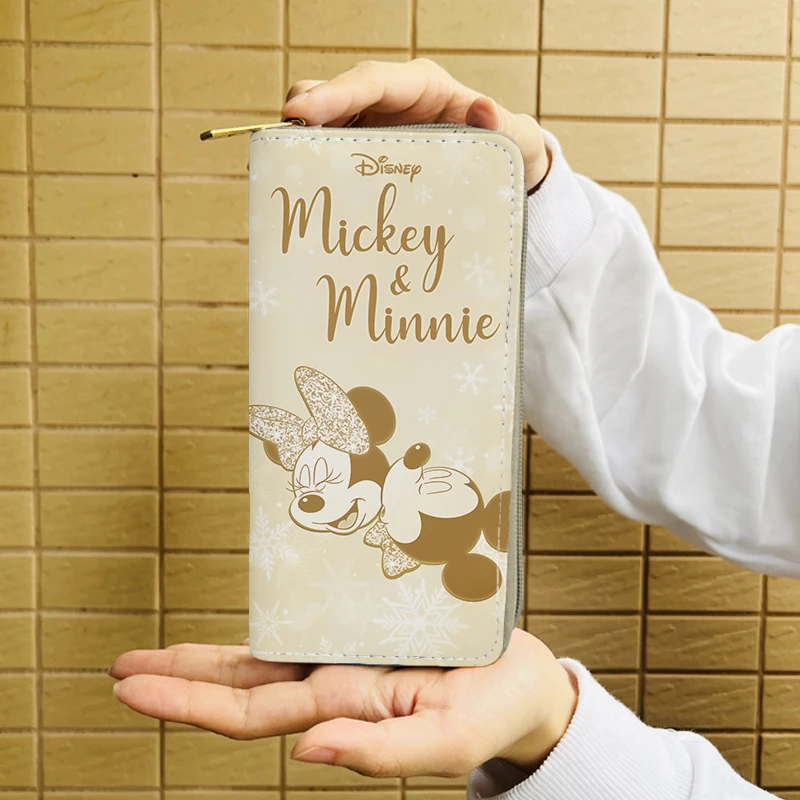 Disney Mickey Minnie Donald Duck 5982 Anime Wallet Cartoon Wallets Zipper Coin Bag Casual Purses Card Unisex Gift