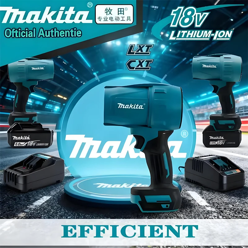 

Makita 18V Violent Blower 30000RPM Turbo Jet Fan Electric Air Duster wind speed Turbo Rechargeable with Light Car Cleanin