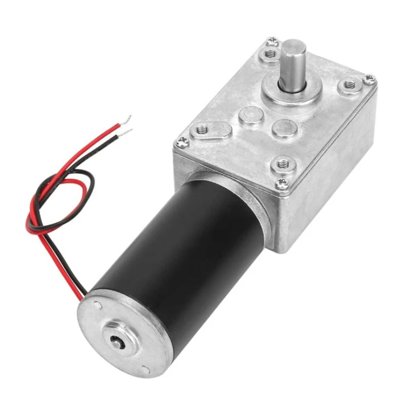 5840-31ZY Worm Gear DC Gear Motor 12v24v 7RPM-470RPM Adjustable Speed Reverse Self-Locking High Torque Double Shaft Gear Motor